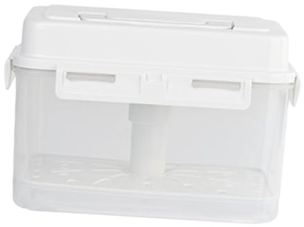 Folpus Instant Einlegepresse, Japanischer Kunststoff-Gärungsbehälter, tragbares Einmachglas, Lebensmittelaufbewahrungsbox, Gemüsepressen-Behälter für Haus und Küche, 4L Einmachglas