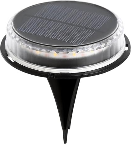 NEO TOOLS Solar Bodenleuchte Solarleuchte für Garten Solar Außenleuchte 17 LEDs wasserdicht | Solar Bodenleuchten Aussen, Solarleuchten für Garten und für die Treppe 2500 K