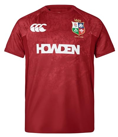 Canterbury of New Zealand - British and Irish Lions S.Light, Camisa Niños Unisex, Red Dahlia,