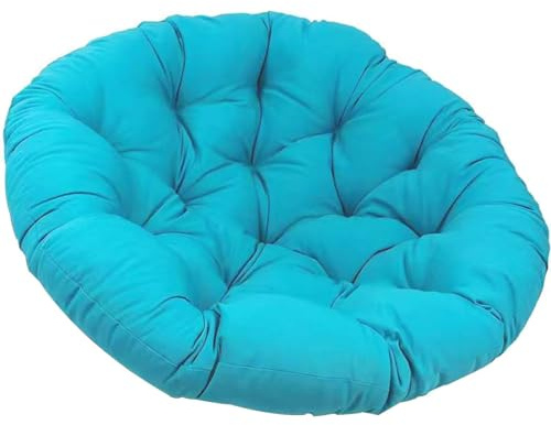 WHOROB Papasansessel Kissen, Radar Stuhl Pad, Rundes Dicke Stuhlkissen Bequem Weich Sitzkissen Hängesessel für Indoor Outdoor Garten Stuhlauflage,E,120 * 120cm