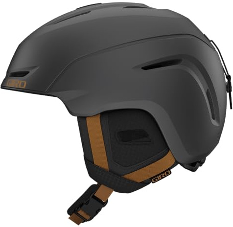 Giro Ski, Neo-Casco da Sci, da Snowboard, per Uomo, Donna e Ragazzi, Colore: Carbone Metallizzato/Marrone Chiaro, S (52-55,5 cm), S (52-55.5 cm)