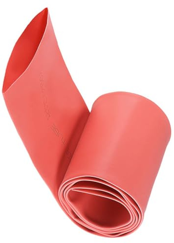Unifizz Schrumpfschlauch, 50 mm Durchmesser, 80 mm flache Breite, 2:1 Verhältnis, Schrumpfschlauch, Kabelmuffe, 1 m, Rot