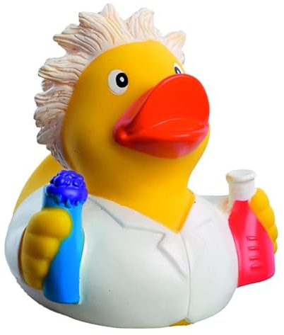Chemiker - Berufsente - Quietscheente - Badeente - ca. 8 cm gross