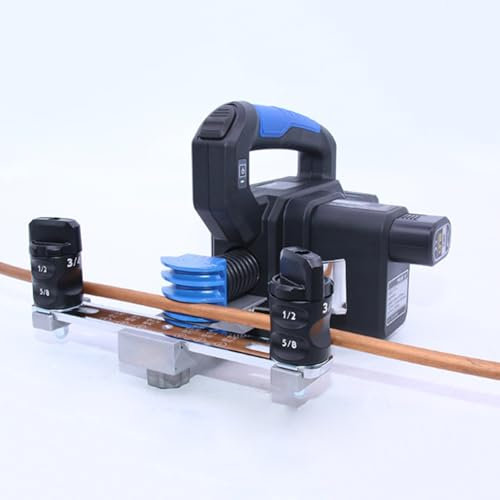 zxmeimm Piegatubi Piegatubi Elettrico Piegatubi per Batteria al Litio, Piegatura Rapida 90° da 1/4 a 7/8 Utensile per Piegare Tubi in Rame