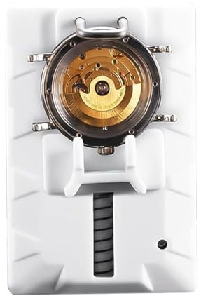 WAZUBC Strumenti per la misurazione della cronometratura, orologiaio fai da te riparazione tester per orologi multifunzione tester per orologi movimento orologio timegrapher, bianco, Etichettalia