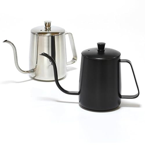 Yiustldd Bollitore Elettrico in Ceramica Senza Fili, teiera, brocca retrò con Base Rimovibile, Protezione Contro l'ebollizione a Secco per tè e caffè, bollitura Rapida,Nero,350ml