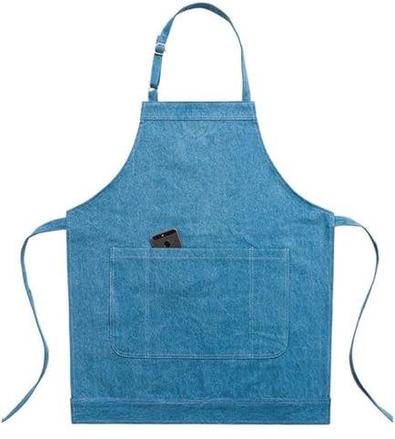 QZLNONTK Holzbearbeitung Schürze,Arbeit Schürzen, Werkzeugschürze Herrenschürzen, Werkzeugschürze Robuste Arbeitsschürzen Unisex for Küche, Garten, Töpferei, Handwerkswerkstatt, Garage