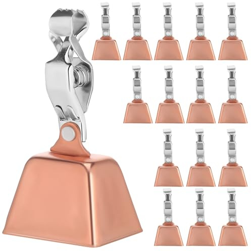 Milisten Fishing Bell with Clip 20 Pack Rod Bells for Fishing Poles Bite Alarm Indicator for Sea and Freshwater Easy Clip-on Tackle Accessory 2.55 X 1.37 X 0.98 in