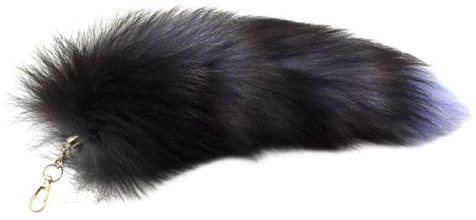 Fuchsschwanz Anhänger Keychain Fox tail Schlüsselring, Weich Flaumig 20-40CM Fell Schwanz für Cosplay Zusätze Auto Schlüsselketten Anhänger Handtasche Dekoration