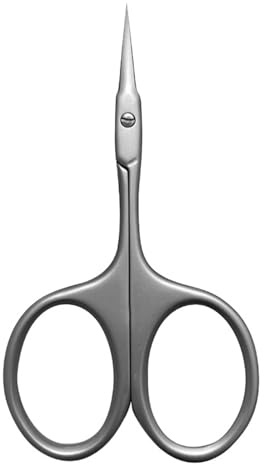 Ciseaux à cuticules extra fins et incurvés - Kit de toilettage à pointe pointue précise pour sourcils, cils, couper les ongles, peau sèche, ciseaux à cuticules pour manucure et pédicure