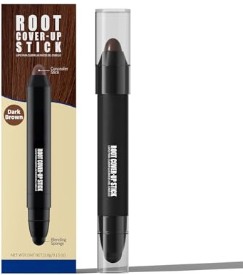 Gowwim Root Touch up Stick, Instant Gray Hair Cover up Long-Lasting Hair Color Stick for Women & Men (Dark Brown)