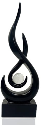 HAMON Sculture Fiamma, Decorazione moderna a forma di statua di fiamma, decorazione moderna astratta, decorazione da tavolo in arte, scultura astratta per sala da pranzo, ufficio, tavolino decorativo