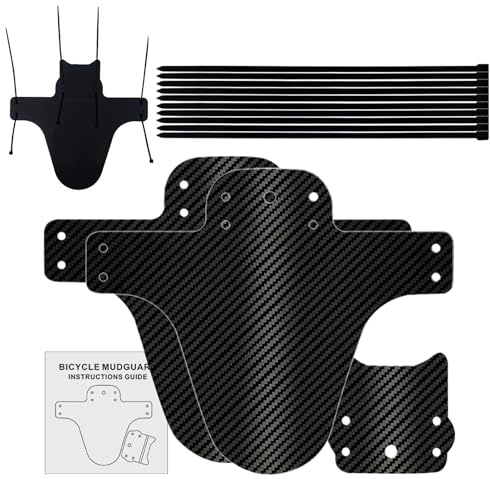 laxreheye Garde-Boue pour vélo de Montagne - Protection Contre la Boue en Fibre de Carbone renforcée | Garde-Boue et arrière pour vélo de Montagne, pour Trail Road Racing Gravel