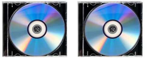 EXCEART 2 Juegos Discos CD-r Grabables con Caja Jewel CD Vírgenes para Grabación Estable de Música y Datos Compatible Mayoría de Quemadores Almacenamiento Seguro y Audio Claro