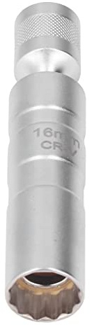 Tomantery Enchufe de Bujía de 12 Puntos de Pared Delgada, Herramienta Universal de Fijación Firme Magnética para Motores Automotrices, Acero Al Cromo Vanadio Duradero de 3/8 Pulgadas, Entusiastas