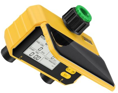 QUXVUIS Energiesparender und umweltfreundlicher Bewässerungs Timer mit USB Ladeschnittstelle, Regenerkennungsfunktion, ABS