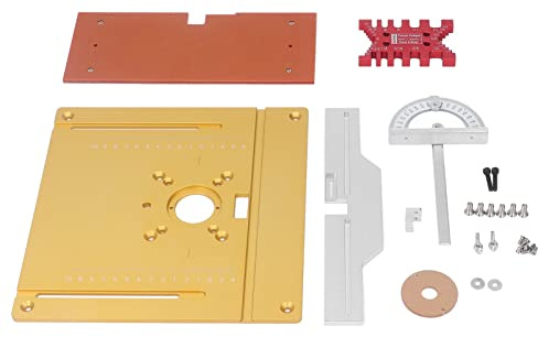 Plaque de levée pour défonceuse de finition, plaque de table de levée pour défonceuse de menuiserie, plaque de levée en alliage d’aluminium pour machine de gravure avec échelle
