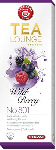 Teekanne Tealounge Kapseln Wild Berry No. 801 K-Fee (8 Kapseln)