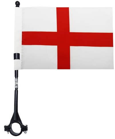 AZ FLAG Fahrradflagge England 21x15 cm Leichtes Polyester Plastikstab | Für außen Englische Fahrradflagge leichte wetterfeste Ausführung mit Kunststoffstab