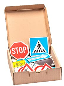 WISSNER® Aktiv lernen - Segnaletica Stradale, 64 Parti magnetiche - Mag-PAP°