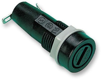 HQ TEC Sicherungshalter, Schraubdeckel, 5 x 20 mm, Lötzinn, Kupfer, Sicherungshalter, FUSE, Halter