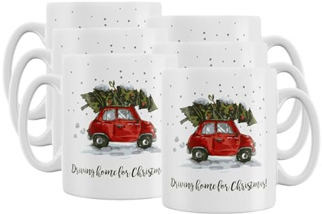 6x Becher 'Wichtel' - Weihnachtsbecher - Tasse - Glühweinbecher -