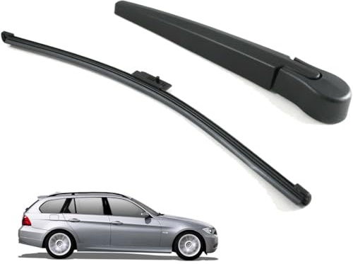 Heckscheibenwischer Scheibenwischer Hinten Heckwischerarm Scheibenwischerblätter Wischerarm Heck Wischer Kompatibel mit BMW 3er Touring E91 2005-2012