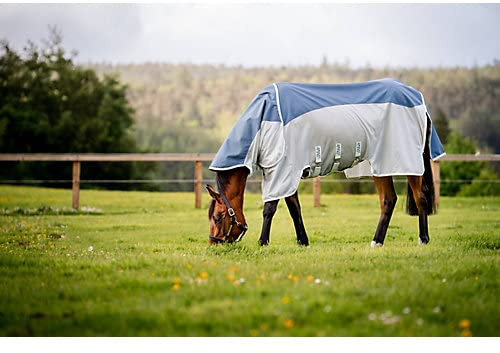 Horseware Amigo Ameco Combi Fliegendecke 78 Teal/Grau