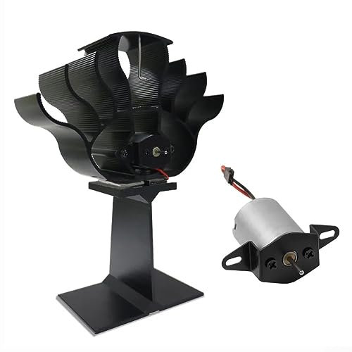 Fireplace Fan Motor, Fireplace Fan Replacement Motor with Aluminum 1500RPM Stove Fan Power Generator Replacement 41-45mm/ 1.61-1.77 inches