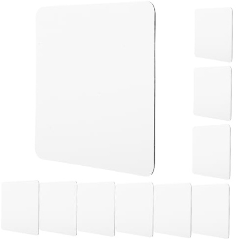 MOBUTOFU Bases para Tartas Cuadradas de Papel Blanco 25 Piezas para Decoración de Tortas en Fiestas, Resistentes y Seguras para Cumpleaños