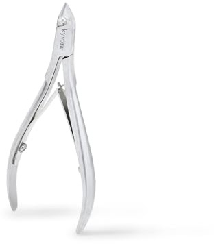 Alicates para cutículas profesional KYVORA, hoja de 6 mm, para manicura y pedicura, pinzas de antojos de acero inoxidable