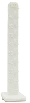 100 mm weiße Pegs für Boden, Zement, selbstnivellierende Stifte, 50 Stück, langlebig und langlebig