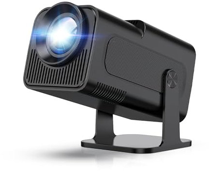 Beamer 4K, HY320 Mini Beamer mit Wifi6 Bluetooth, Android TV, Portable Smart Projektor Unterstützung Auto Vertikale Keystone Korrektur, FHD 1080P Outdoor Heimkino Beamer, 180°Rotation Video Projector