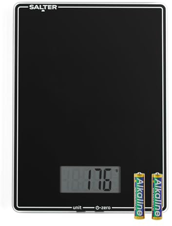 Salter Digital Smart Scale – Electronic Kitchen Scale, Add & Weigh Tare Function, LCD Display, Measures Liquids, 5kg Capacity, Easy to Clean, Cooking/Baking, Connects to Salter Cook App