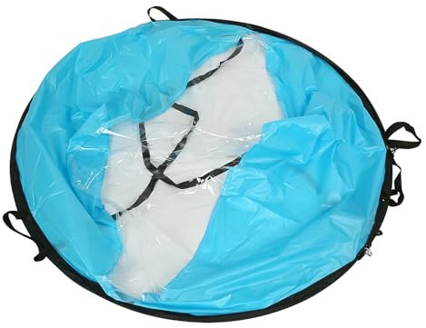 Cosiki Kajak-Segel, Paddle-Board-Segel mit Klarem Fenster, 108 cm, Faltbares Kajak-Wind-Paddle-Board-Segel, Kajak-Segel-Set für Kajaks, Kanus, Schlauchboote, Boote (Blue)