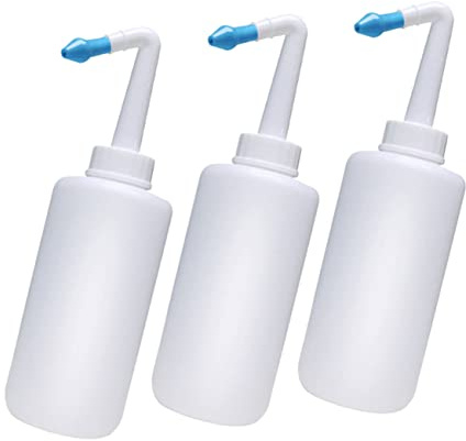 Ipetboom 3pcs Plastic Nose Wash Bottles 300ml Multi-Function Nasal Irrigation Cleaner for Baby with Simple Operation and Light Weight for Effective Nose Cleaning