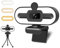 JOYHIAS Webcam avec microphone annulaire Streaming Web Camera 4K/1080P Full HD Pro Caméra pour PC/Mac/ordinateur portable/bureau, webcam USB avec cache brise-vue et trépied pour réunion zoom