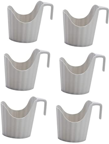 COLLBATH 6 Pezzi Porta Bicchieri Plastica Antiscottatura Supporto Portabicchieri Cartoncino Maneggevole e Leggero per Ufficio Casa e Caffetteria Protezione Termica per Tazze di Carta
