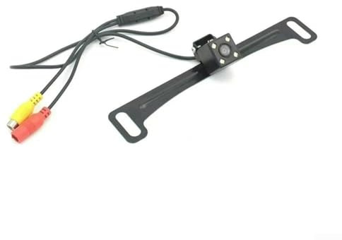 Support de plaque d'immatriculation de style américain avec caméra de recul de voiture avec 12 LED pour les lumières de vision nocturne, objectif grand angle de 170 degrés, étanche pour une