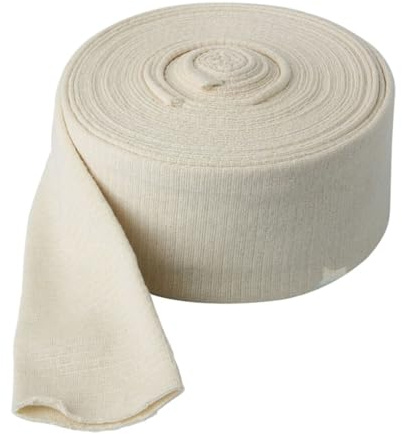 Zambuph Vendaje elástico ampliamente utilizado para soporte y protección versátiles vendajes elásticos deportivos de algodón vendaje elástico Tubular, 6.75 cm x 10 m