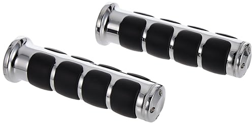 Kuryakyn 6180 Premium ISO Handlebar Grips for Throttle and Clutch: 1975-2017 Honda Gold Wing Motorcycles, Chrome, 1 Pair