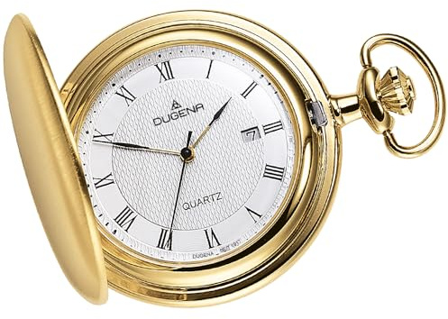 Dugena Herren - Armbanduhr Savonette Analog Quarz 4288033