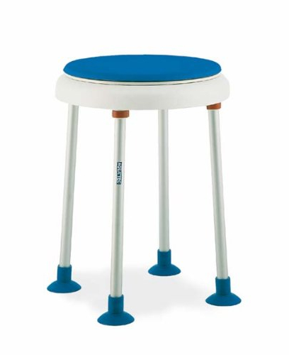 Invacare Aquatec Disk on Dot Duschhocker blau/grau Höhe 50 cm