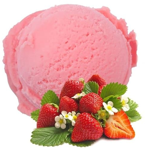 Erdbeer Geschmack 1 Kg Gino Gelati Eispulver für Speiseeis Softeispulver Speiseeispulver