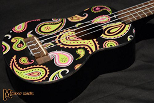 KALA MK-SBPAISLEY Black Paisley - Makala Ukadelic Soprano Ukulele