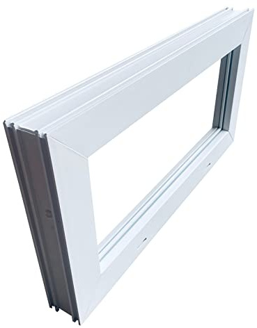Kellerfenster weiss 80 x 40 cm Einfachglas