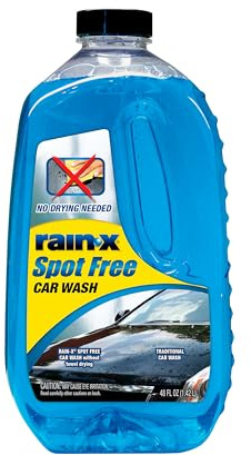 Rain-X 620073 - Car Wash Deep Cleaning, High Foam Soap Provides Spot Free Shine with No Towel Or Hand Drying Needed - Car soap for car cleaning and detailing 48 fl oz