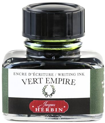 Jacques Herbin 13039T Tintenflakon für Füller 30ml Lorbeergrün