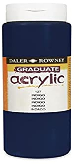 Daler-Rowney Graduate Acrylic 500ml Paint Ink Bottle - Indigo