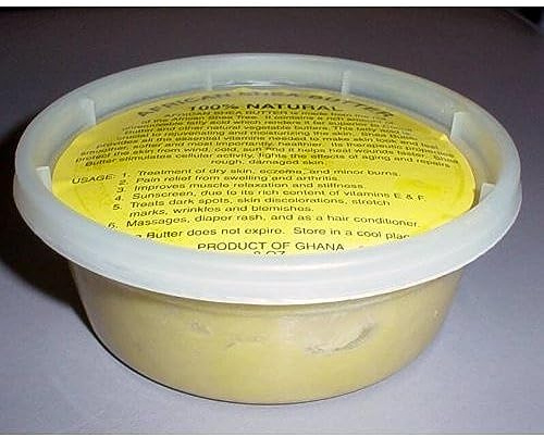 African Shea Butter Cream 100% Pure & Raw (Gold) 5 oz. by SaaQin